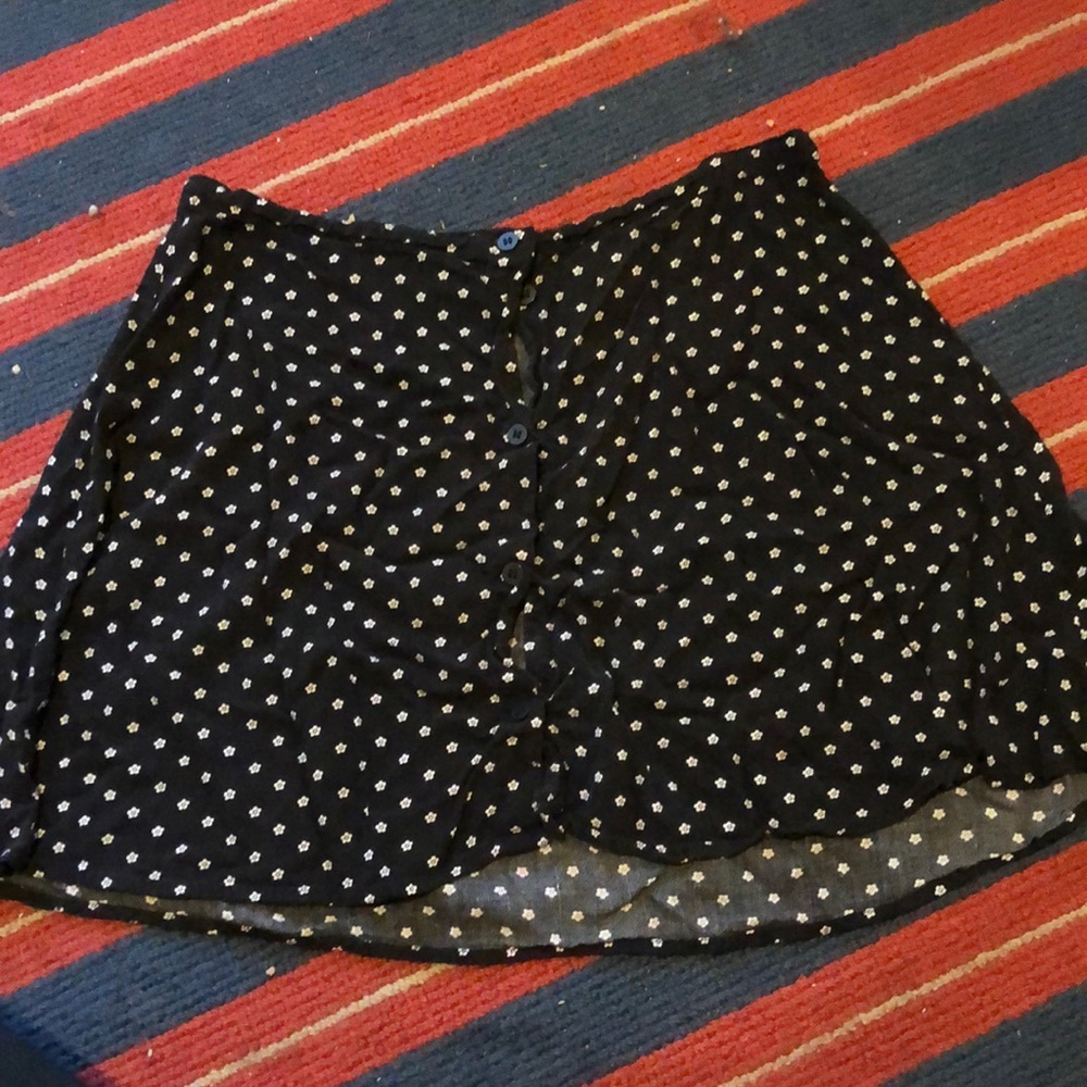 Floral Print Skater Skirt